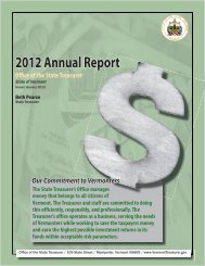2012 Annual Report - Vermont Legislature