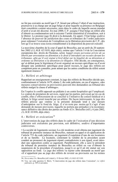 Inédits de droit judiciaire - Référés (5)1 - Procedurecivile.be