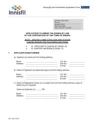 Zoning By-Law Amendment Application Form - Town of Innisfil