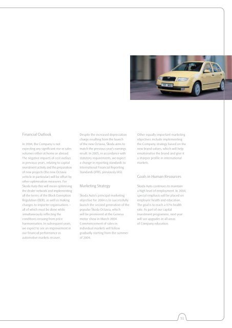 Å kodaAuto ANNUAL REPORT 2003 - Skoda Auto