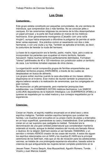 AborÃ­genes del Sur de Argentina - Folklore Tradiciones