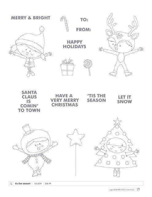 amuse studio holiday catalog 2012