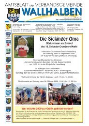 Die Sickinger Oma - Verbandsgemeinde Wallhalben