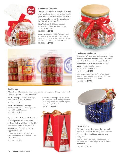 Lotus Biscoff Holiday Gift Catalog 2012