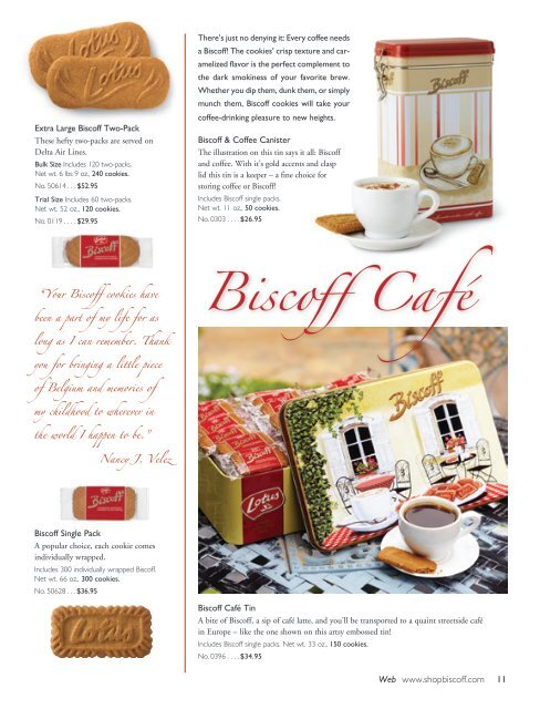 Lotus Biscoff Holiday Gift Catalog 2012