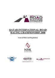 QIRRCH 2008 General Rules and Regulations - Losail International ...