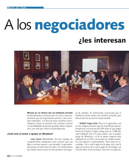 Junio 2001 internet - Bolsa de Comercio de Mendoza