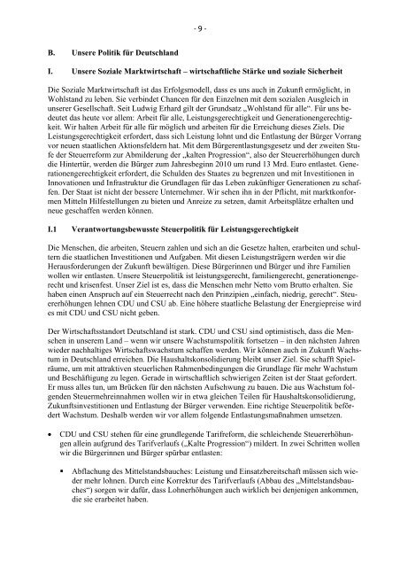 Regierungsprogramm 2009 - 2013 (pdf)