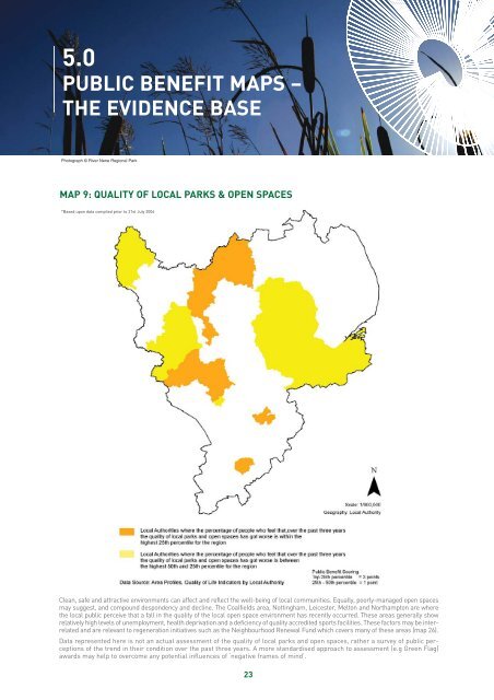 a Public Benefit Mapping Project - Green Infrastructure North West