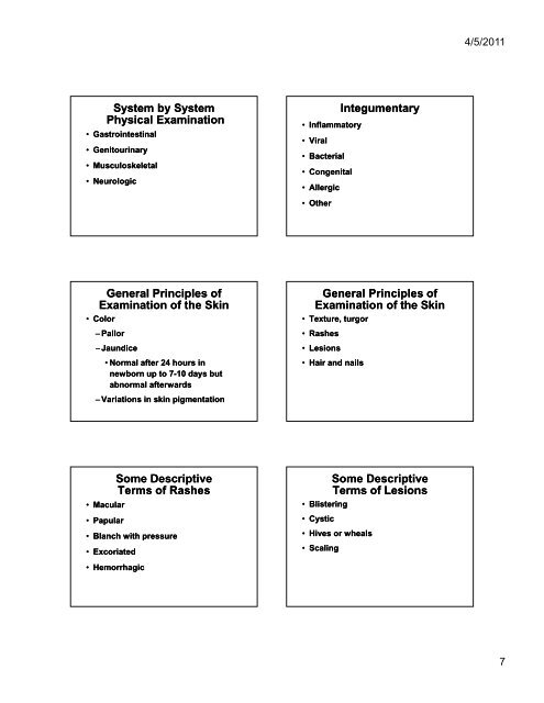 Overview of Pediatric Physical Assessment Overview of Pediatric ...