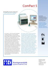 ComPact 5 - Roentgenanalytik Systeme GmbH & Co. KG