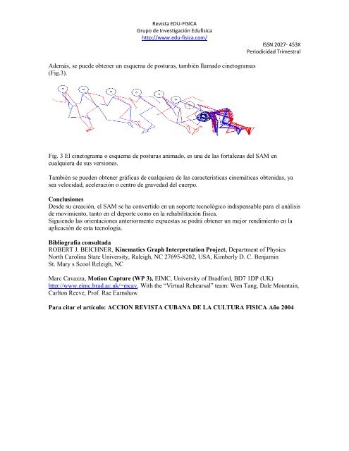 orientaciones para realizar anÃ¡lisis de movimiento con sistema sam ...