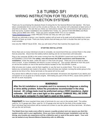 product installation instructions - Ron Francis Wiring