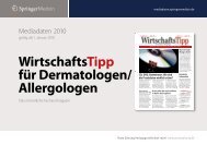 Wirtschaftstipp für Dermatologen/ Allergologen