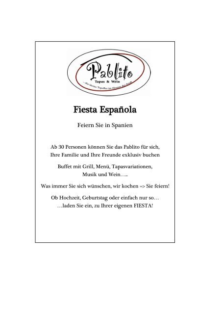 Speisekarte (PDF, 716 KB) - Pablito Tapas & Wein