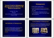 Osteoporosis - Hong Kong Physiotherapy Association