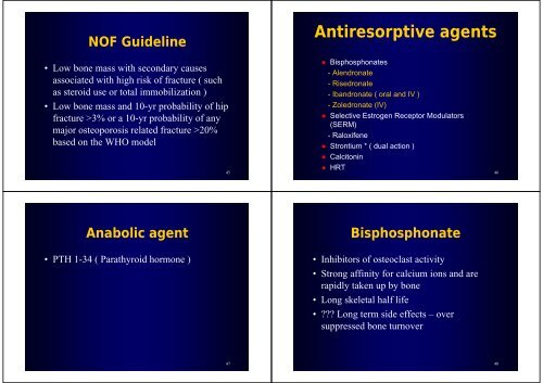 Osteoporosis - Hong Kong Physiotherapy Association