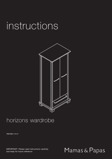 Horizons Wardrobe instructions - Mamas & Papas