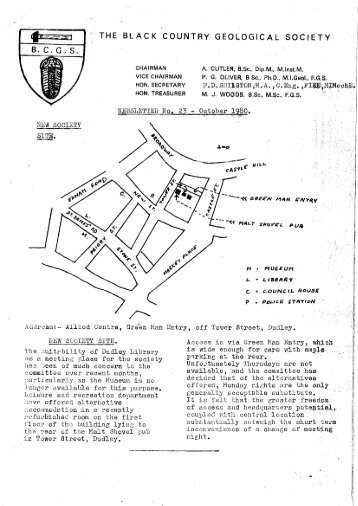 THE BLACK COUNTRY GEOLOGICAL SOCIETY - Hal-PC