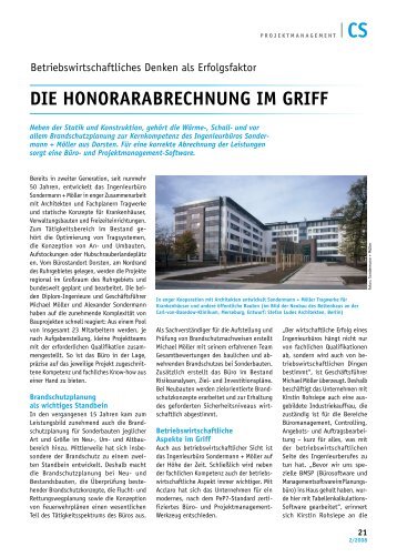 dIE hoNorArABrEChNuNG IM GrIff - Bauverlag