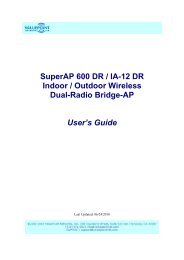 2.2. Configuring the SuperAP 600 DR/IA-12 DR - ValuePoint Networks