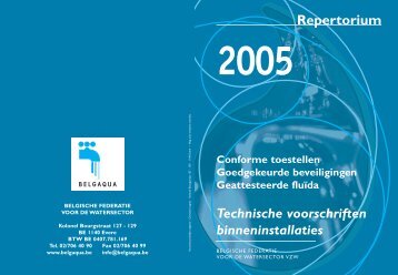 Repertorium Technische voorschriften binneninstallaties - Sabvba