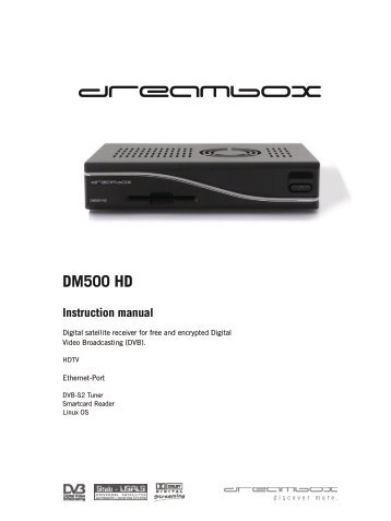 User Manual Dreambox DM500 HD - Dream Multimedia