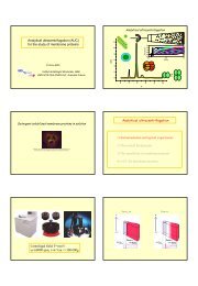 Analytical ultracentrifugation (AUC) for the study of ... - LISM