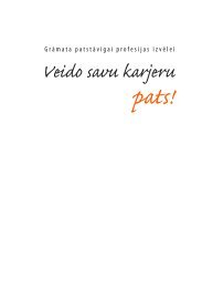 Veido savu karjeru pats! - NodarbinÄtÄ«bas Valsts AÄ£entÅ«ra