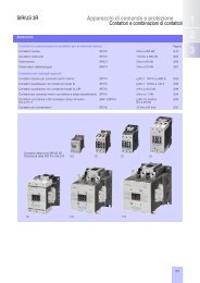 Contattori e combinazioni - Siemens