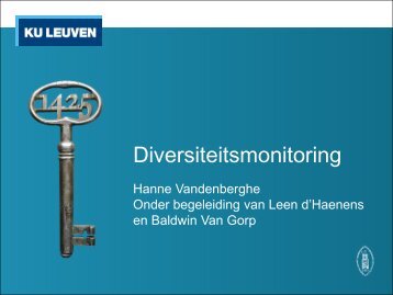 "Diversiteitsmonitoring" KU Leuven (PDF)