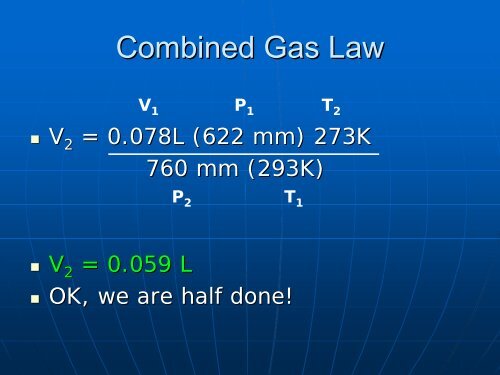 Molar Volume of a Gas