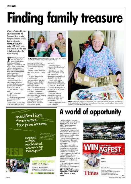 Devonport Times - 28-24 April 2008 - Devonport City Council