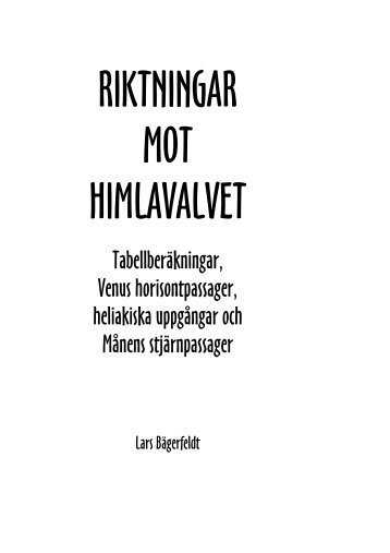 45 Riktningar mot Himlavalvet - Radio FalkÃ¶ping 90,8