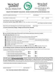 CTCP Transcript Evaluation Request Form - College of Education ...