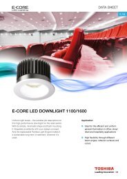E-core LED Downlight 1100 / 1600 - Toshiba