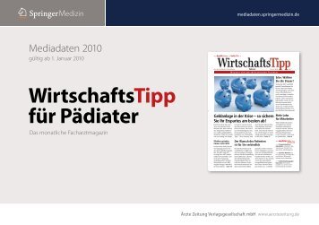 Wirtschaftstipp für Pädiater