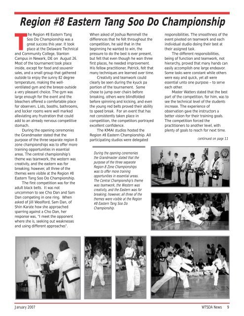 Masters of Perseverence - The World Tang Soo Do Association