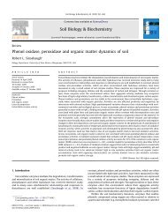 Phenol oxidase, peroxidase and organic matter ... - Sevilleta LTER