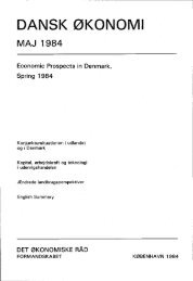 Dansk Ã¸konomi, maj 1984 - De Ãkonomiske RÃ¥d