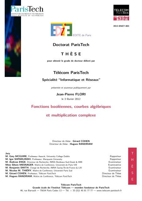 Here Sites Personnels De Telecom Paristech Ta C La C Com Paristech