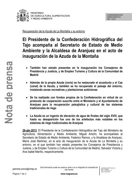 En el Ayuntamiento de Talavera de la Reina - ConfederaciÃ³n ...