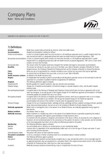 Company Plans - Vhi