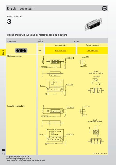 Download Harting D-Sub Mixed Connectors PDF - Northern ...