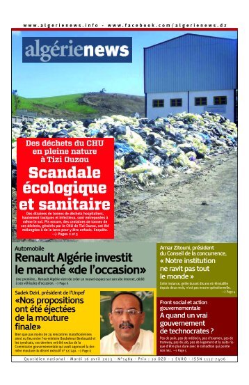 Fr-16-04-2013 - Algérie news quotidien national d'information