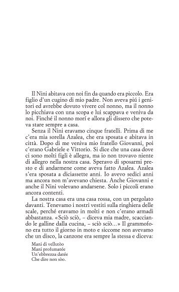 Il Nini abitava con noi fin da quando era piccolo. Era figlio ... - Einaudi