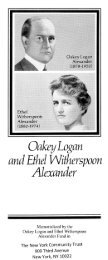 Alexander, Oakey Logan & Ethel Witherspoon - The New York ...