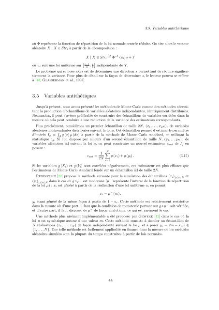 MÃ©thodes de Monte Carlo appliquÃ©es au pricing d ... - Maths-fi.com