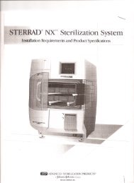 Sterrad NX install notes - DOTmed.com