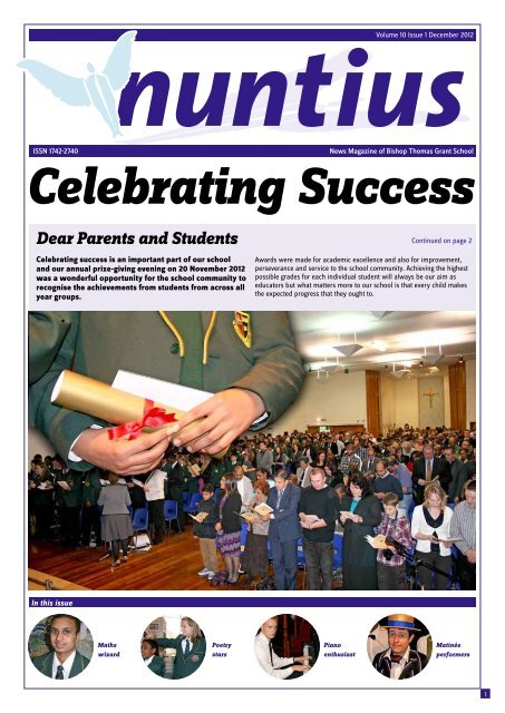 Celebrating Success - Bishop Thomas Grant School